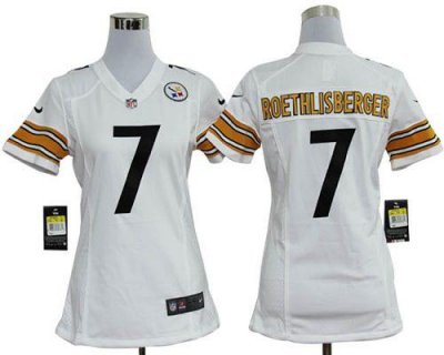 Jerseys Factory Cheap Nike Steelers #7 Ben Roethlisberger White