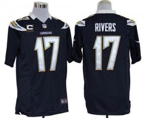 Jerseys Factory Cheap Nike Chargers #17 Philip Rivers Navy Blue