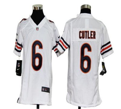Jerseys Factory Cheap Nike Bears #6 Jay Cutler White Youth Embro