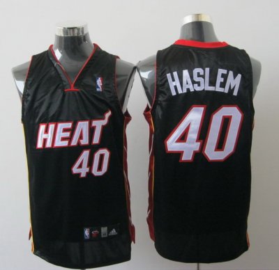 Jerseys Factory Cheap Heat #40 Udonis Haslem Black Embroidered N