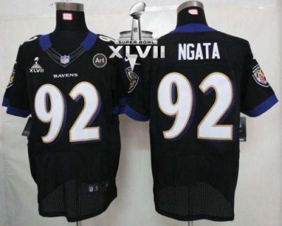 Jerseys Factory Cheap Nike Ravens #92 Haloti Ngata Black Alterna