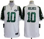 Jerseys Factory Cheap Nike Jets #10 Santonio Holmes White Men's