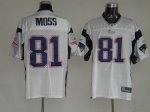 Jerseys Factory Cheap Patriots #81 Randy Moss White Embroidered