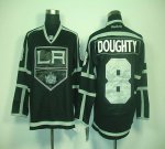 Jerseys Factory Cheap Kings #8 Drew Doughty Black Ice Embroidere