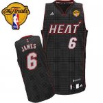 Jerseys Factory Cheap Heat #6 LeBron James Black Rhythm Fashion