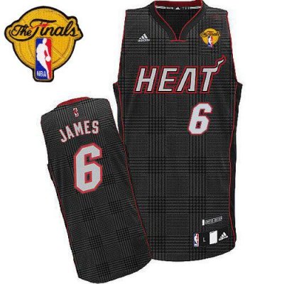 Jerseys Factory Cheap Heat #6 LeBron James Black Rhythm Fashion