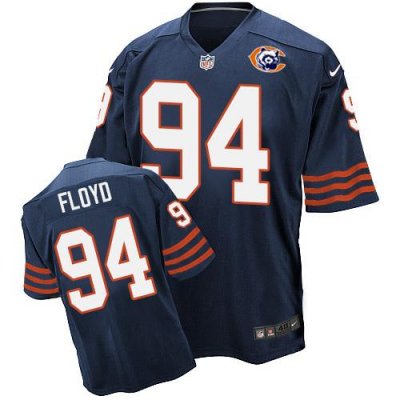 Jerseys Factory Cheap Nike Bears #94 Leonard Floyd Navy Blue Thr
