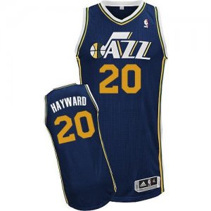 Jerseys Factory Cheap Revolution 30 Jazz #20 Gordon Hayward Navy
