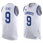 Jerseys Factory Cheap Nike Cowboys #9 Tony Romo White Men's Stit