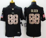 Jerseys Factory Cheap Nike Panthers #88 Greg Olsen Black Men's S