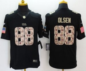 Jerseys Factory Cheap Nike Panthers #88 Greg Olsen Black Men's S