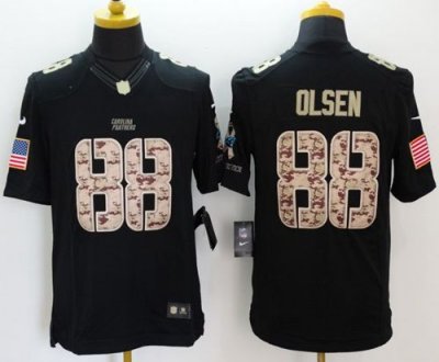 Jerseys Factory Cheap Nike Panthers #88 Greg Olsen Black Men's S