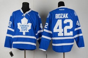 Jerseys Factory Cheap Maple Leafs #42 Tyler Bozak Blue Home Embr