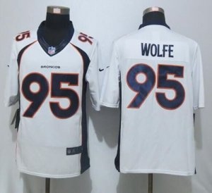 Jerseys Factory Cheap Nike Broncos #95 Derek Wolfe White Men's S