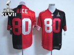 Jerseys Factory Cheap Nike 49ers #80 Jerry Rice Black/Red Super