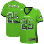 Jerseys Factory Cheap Nike Seahawks #25 Richard Sherman Green Wo