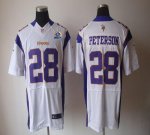 Jerseys Factory Cheap Nike Vikings #28 Adrian Peterson White Wit