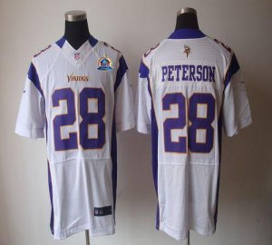 Jerseys Factory Cheap Nike Vikings #28 Adrian Peterson White Wit