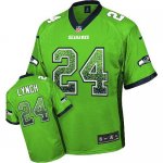 Jerseys Factory Cheap Nike Seahawks #24 Marshawn Lynch Green Men