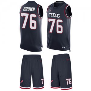 Jerseys Factory Cheap Nike Texans #76 Duane Brown Navy Blue Team