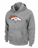 Jerseys Factory Cheap Denver Broncos Logo Pullover Hoodie Grey