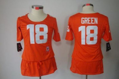 Jerseys Factory Cheap Nike Bengals #18 A.J. Green Orange Alterna