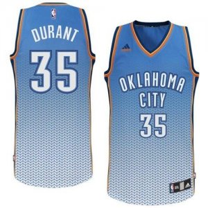 Jerseys Factory Cheap Thunder #35 Kevin Durant Blue Resonate Fas