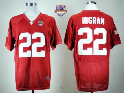 Jerseys Factory Cheap Crimson Tide #22 Mark Ingram Red 2013 BCS