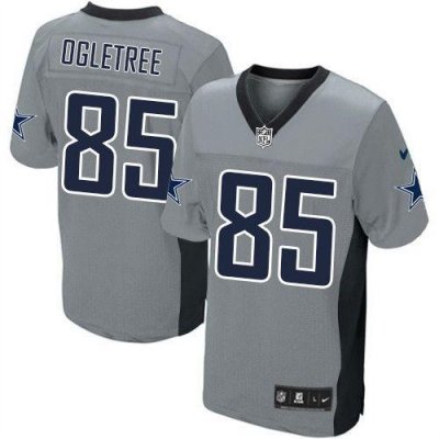 Jerseys Factory Cheap Nike Cowboys #85 Kevin Ogletree Grey Shado