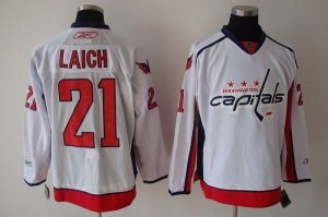 Jerseys Factory Cheap Capitals #21 Brooks Laich Embroidered Whit