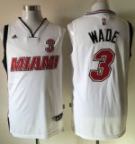 Jerseys Factory Cheap Heat #3 Dwyane Wade Stitched White NBA Jer
