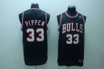 Jerseys Factory Cheap Bulls #33 Scottie Pippen Embroidered Black