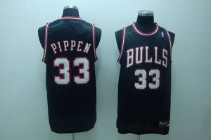 Jerseys Factory Cheap Bulls #33 Scottie Pippen Embroidered Black