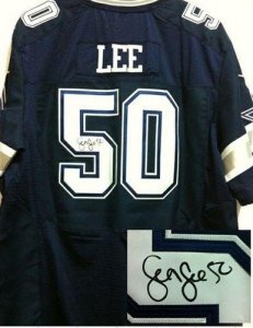 Jerseys Factory Cheap Nike Cowboys #50 Sean Lee Navy Blue Team C