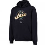 Jerseys Factory Cheap Adidas Utah Jazz Logo Pullover Hoodie Swea
