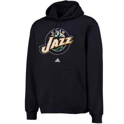 Jerseys Factory Cheap Adidas Utah Jazz Logo Pullover Hoodie Swea
