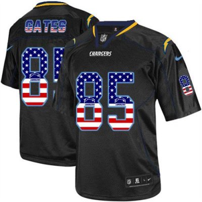 Jerseys Factory Cheap Nike Chargers #85 Antonio Gates Black Men'
