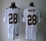 Jerseys Factory Cheap Nike Saints #28 Mark Ingram White Men's Em