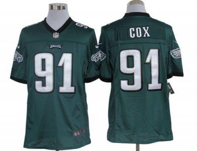Jerseys Factory Cheap Nike Eagles #91 Fletcher Cox Midnight Gree