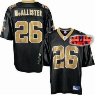 Jerseys Factory Cheap Saints #26 Deuce McAllister Black With Sup