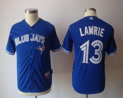Jerseys Factory Cheap Blue Jays #13 Brett Lawrie Blue New Cool B