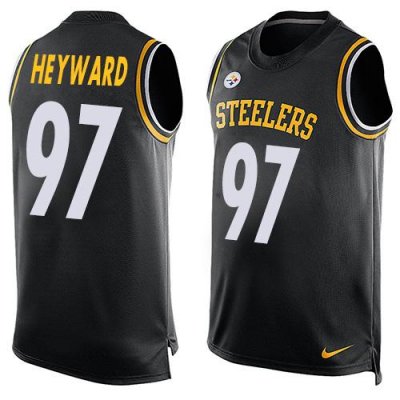 Jerseys Factory Cheap Nike Steelers #97 Cameron Heyward Black Te