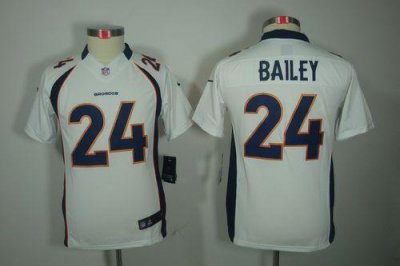 Jerseys Factory Cheap Nike Broncos #24 Champ Bailey White Youth