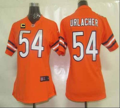 Jerseys Factory Cheap Nike Bears #54 Brian Urlacher Orange Alter