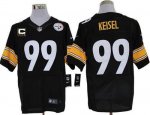 Jerseys Factory Cheap Nike Steelers #99 Brett Keisel Black Team