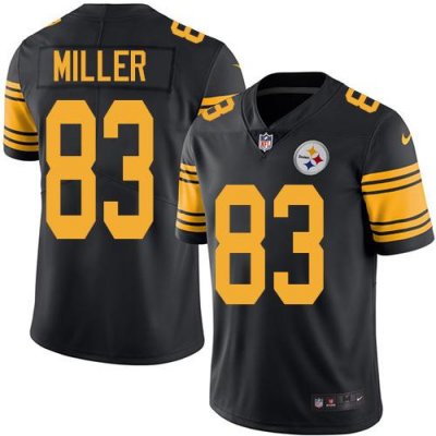 Jerseys Factory Cheap Nike Steelers #83 Heath Miller Black Men's