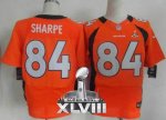 Jerseys Factory Cheap Nike Broncos #84 Shannon Sharpe Orange Tea