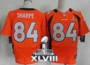 Jerseys Factory Cheap Nike Broncos #84 Shannon Sharpe Orange Tea