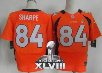 Jerseys Factory Cheap Nike Broncos #84 Shannon Sharpe Orange Tea