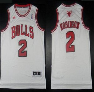 Jerseys Factory Cheap Bulls #2 Nate Robinson White Embroidered N